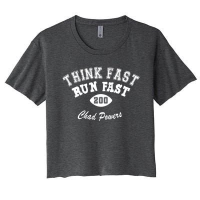 Think Fast Run Fast Women's Crop Top Tee