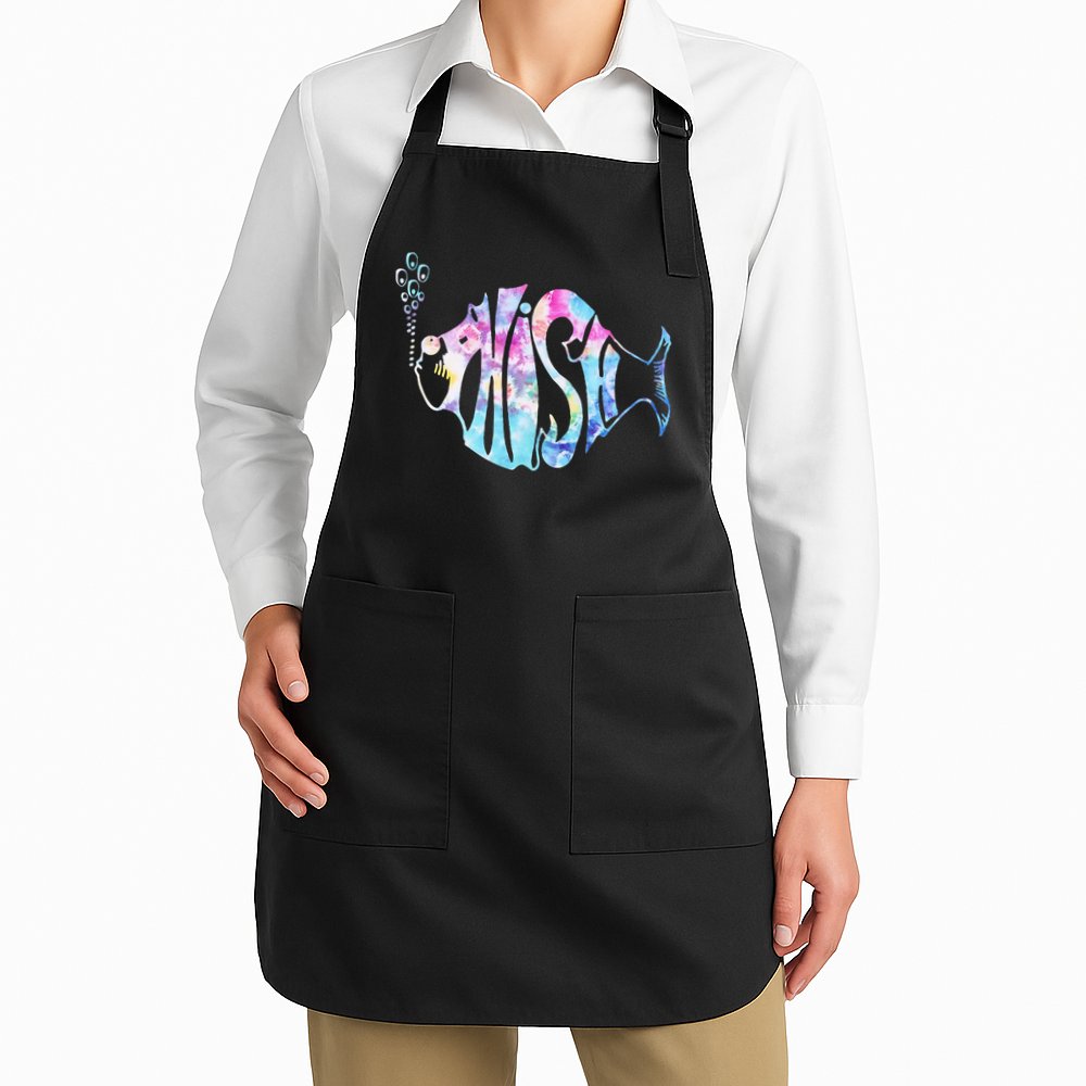 Colorful Phishjam Tiedye For Fisherman Fish Apron