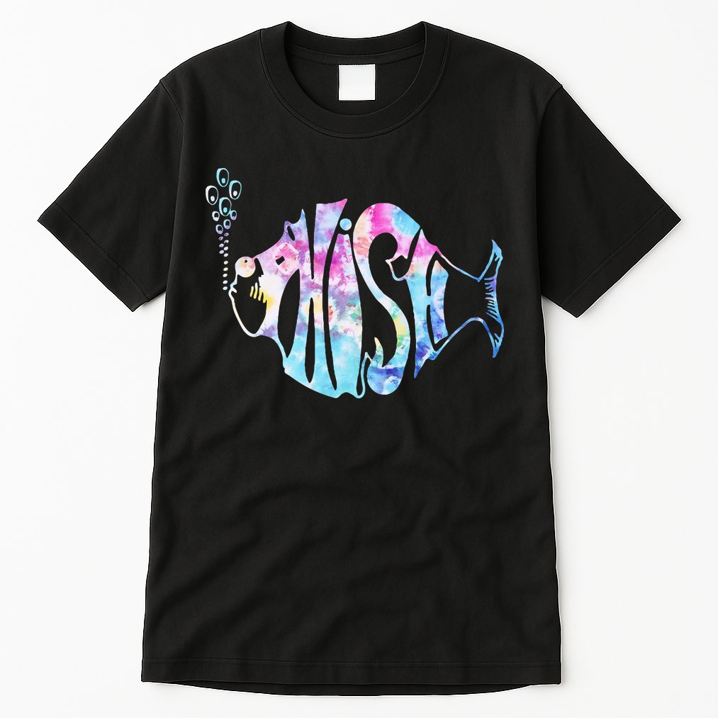 Colorful Phishjam Tiedye For Fisherman Fish Tall T-Shirt