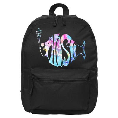 Colorful Phishjam Tiedye For Fisherman Fish 16 in Basic Backpack