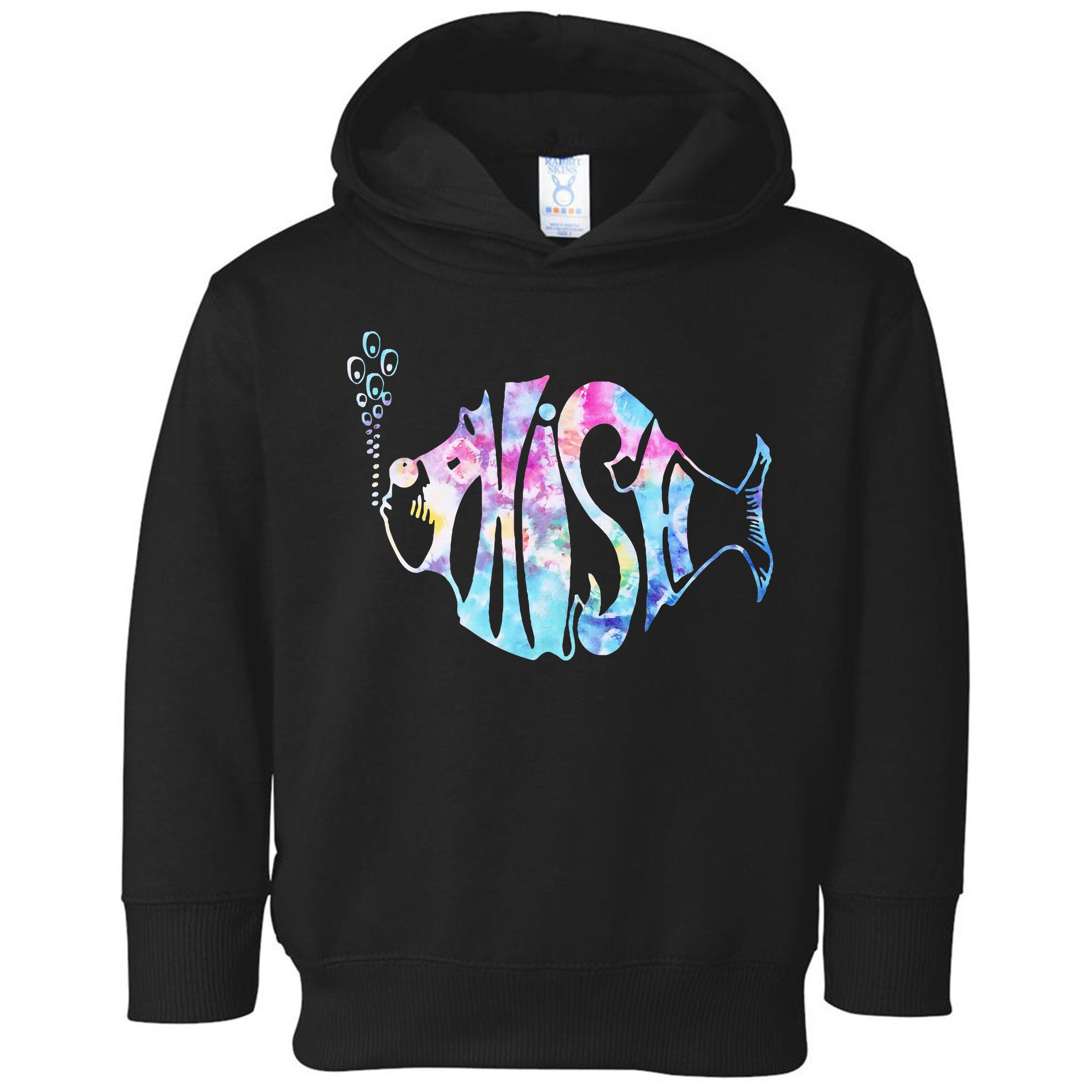 Colorful Phishjam Tiedye For Fisherman Fish Toddler Hoodie