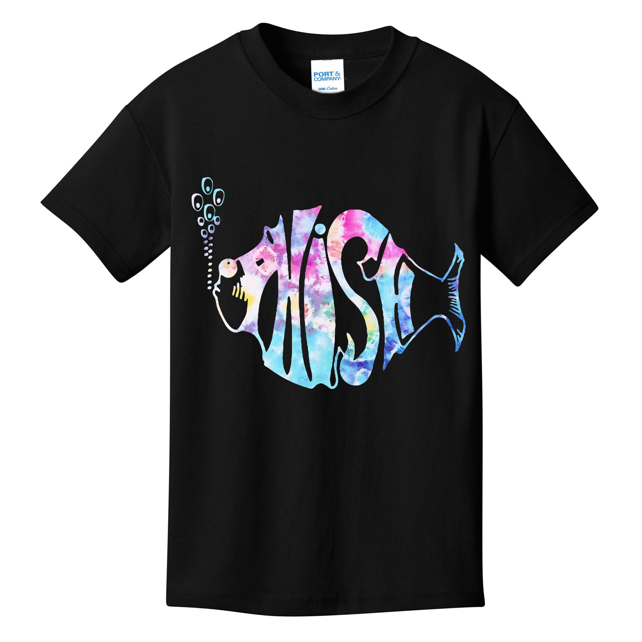 Colorful Phishjam Tiedye For Fisherman Fish Kids T-Shirt