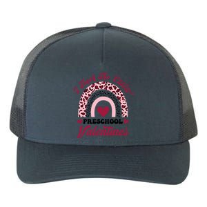 Cute Preschool Teacher Valentines Day Pink Leopard Rainbow Meaningful Gift Yupoong Adult 5-Panel Trucker Hat