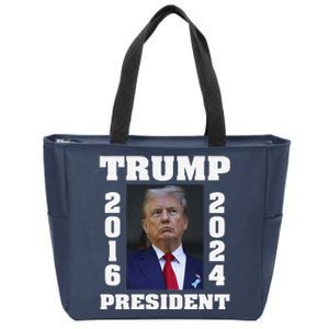 Congratulations President Trump 2016 2024 Zip Tote Bag