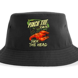 Crawfish Pinch The Tail Suck The Head Sustainable Bucket Hat