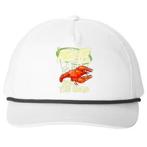 Crawfish Pinch The Tail Suck The Head Snapback Five-Panel Rope Hat