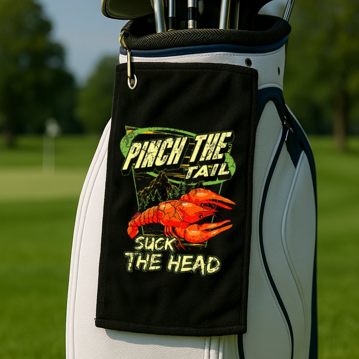 Crawfish Pinch The Tail Suck The Head Golf Towel