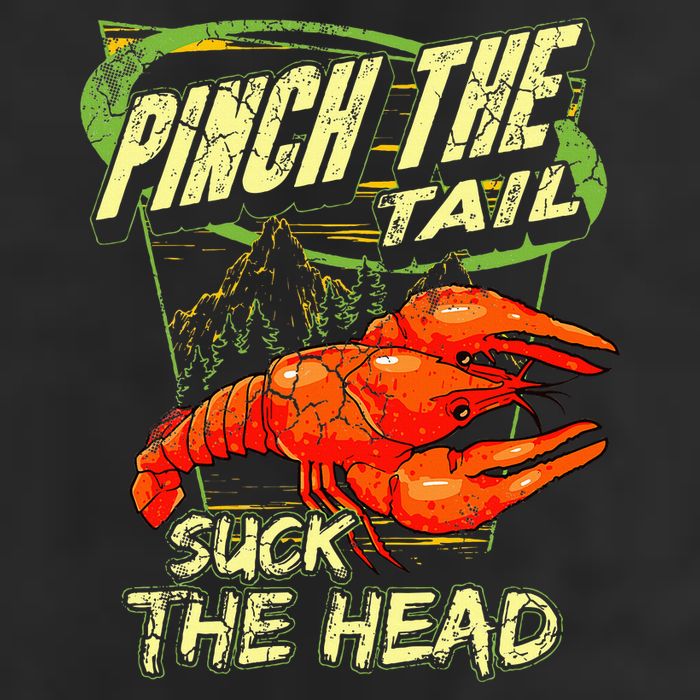 Crawfish Pinch The Tail Suck The Head Golf Towel