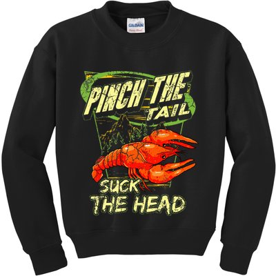 Crawfish Pinch The Tail Suck The Head Kids Sweatshirt