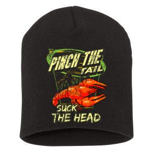 Crawfish Pinch The Tail Suck The Head Short Acrylic Beanie