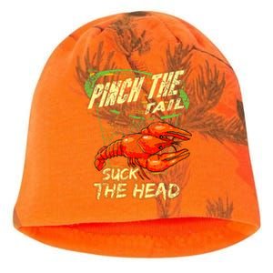 Crawfish Pinch The Tail Suck The Head Kati - Camo Knit Beanie