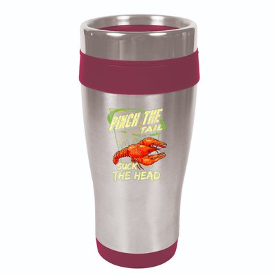 Crawfish Pinch The Tail Suck The Head 16oz Travel Tumbler