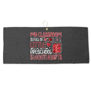 Cute Preschool Teacher Valentines Day Preschool Teaching Gift Large Microfiber Waffle Golf Towel