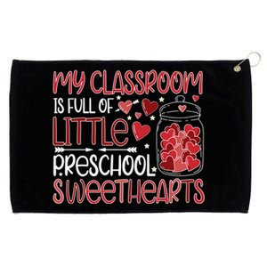 Cute Preschool Teacher Valentines Day Preschool Teaching Gift Grommeted Golf Towel