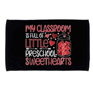 Cute Preschool Teacher Valentines Day Preschool Teaching Gift Microfiber Hand Towel