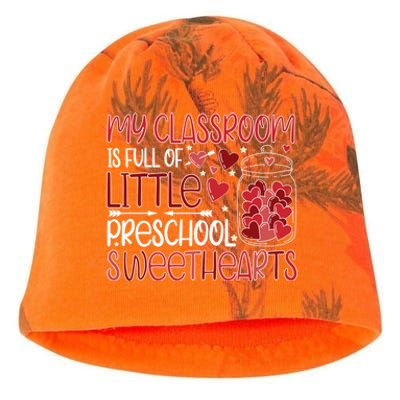 Cute Preschool Teacher Valentines Day Preschool Teaching Gift Kati - Camo Knit Beanie