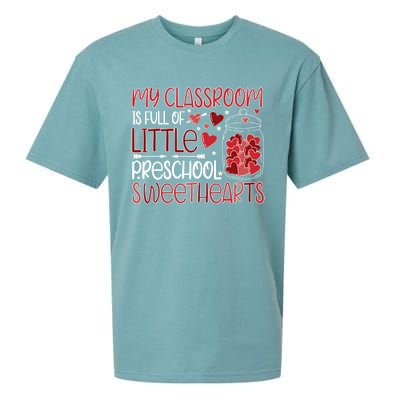 Cute Preschool Teacher Valentines Day Preschool Teaching Gift Sueded Cloud Jersey T-Shirt