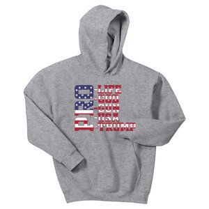 Cool Pro Trump God Guns Usa Life Kids Hoodie