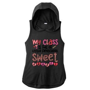 Cute Preschool Teacher Valentines Day Preschool Teaching Meaningful Gift Ladies PosiCharge Tri-Blend Wicking Draft Hoodie Tank