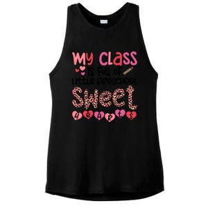 Cute Preschool Teacher Valentines Day Preschool Teaching Meaningful Gift Ladies PosiCharge Tri-Blend Wicking Tank