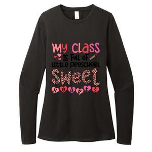 Cute Preschool Teacher Valentines Day Preschool Teaching Meaningful Gift Womens CVC Long Sleeve Shirt