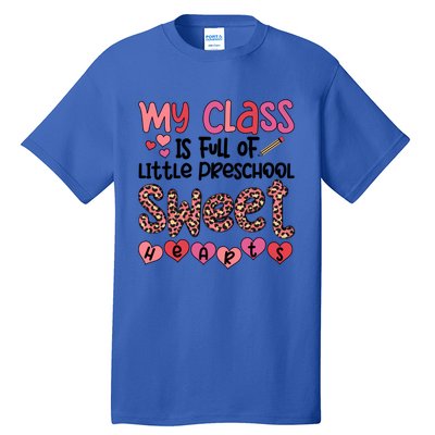 Cute Preschool Teacher Valentines Day Preschool Teaching Meaningful Gift Tall T-Shirt