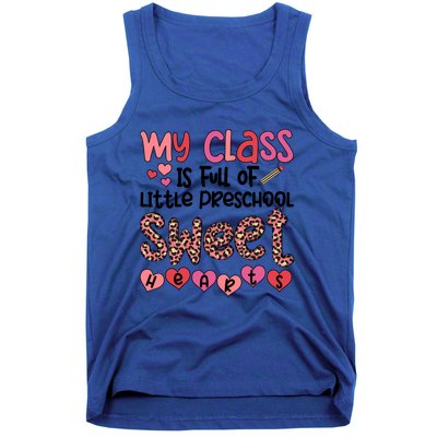 Cute Preschool Teacher Valentines Day Preschool Teaching Meaningful Gift Tank Top