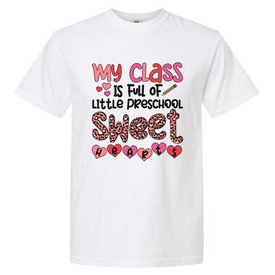 Cute Preschool Teacher Valentines Day Preschool Teaching Meaningful Gift Garment-Dyed Heavyweight T-Shirt