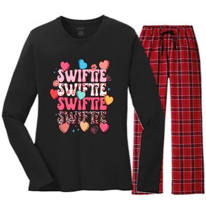 Cute Personalized Taylor Name Birthday Hoodie Women's Long Sleeve Flannel Pajama Set 