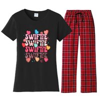 Cute Personalized Taylor Name Birthday Hoodie Women's Flannel Pajama Set