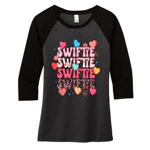 Cute Personalized Taylor Name Birthday Hoodie Women's Tri-Blend 3/4-Sleeve Raglan Shirt