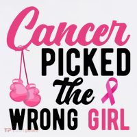 Cancer Picked The Wrong Girl Pink Ribbon Performance Shirt