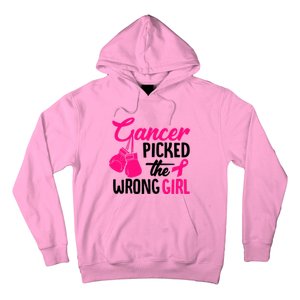 Cancer Picked The Wrong Breast Cancer Awareness Gift Hoodie