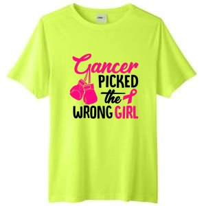 Cancer Picked The Wrong Breast Cancer Awareness Gift Tall Fusion ChromaSoft Performance T-Shirt