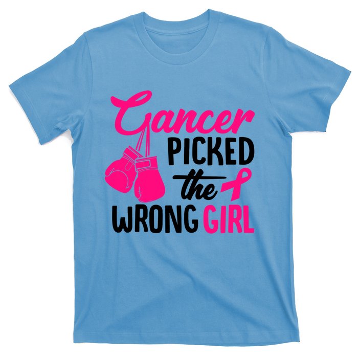 Cancer Picked The Wrong Breast Cancer Awareness Gift T-Shirt