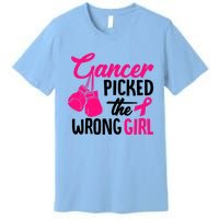 Cancer Picked The Wrong Breast Cancer Awareness Gift Premium T-Shirt