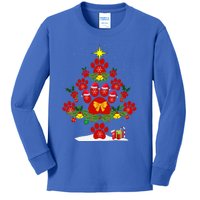 Christmas Paw Tree Cute Funny Cat Lover Dog Lover Christmas Gift Kids Long Sleeve Shirt