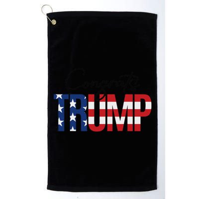 Congratulations President Trump 2024 Platinum Collection Golf Towel