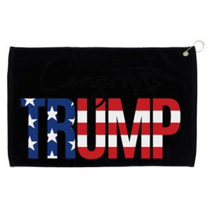 Congratulations President Trump 2024 Grommeted Golf Towel