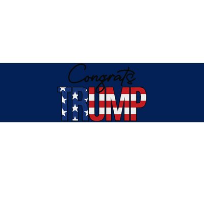 Congratulations President Trump 2024 Bumper Sticker