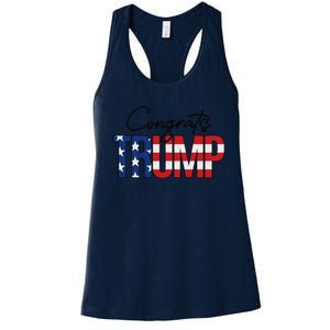 Congratulations President Trump 2024 Women's Racerback Tank