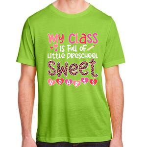 Cute Preschool Teacher Valentines Day Preschool Teaching Gift Adult ChromaSoft Performance T-Shirt