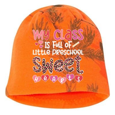 Cute Preschool Teacher Valentines Day Preschool Teaching Gift Kati - Camo Knit Beanie