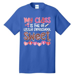 Cute Preschool Teacher Valentines Day Preschool Teaching Gift Tall T-Shirt