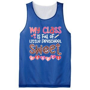 Cute Preschool Teacher Valentines Day Preschool Teaching Gift Mesh Reversible Basketball Jersey Tank