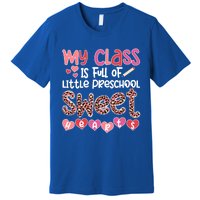 Cute Preschool Teacher Valentines Day Preschool Teaching Gift Premium T-Shirt