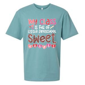 Cute Preschool Teacher Valentines Day Preschool Teaching Gift Sueded Cloud Jersey T-Shirt