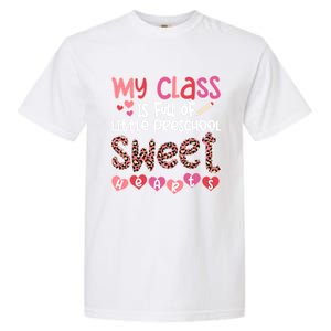 Cute Preschool Teacher Valentines Day Preschool Teaching Gift Garment-Dyed Heavyweight T-Shirt