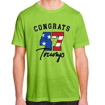 Congratulations President Trump 47 Adult ChromaSoft Performance T-Shirt