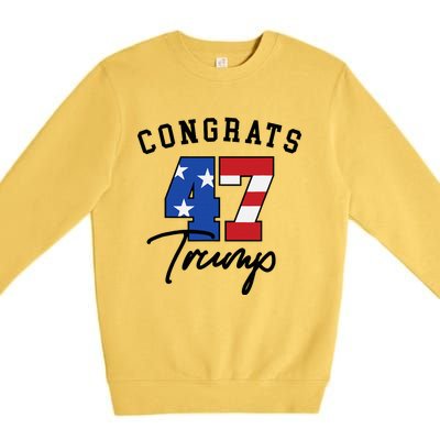 Congratulations President Trump 47 Premium Crewneck Sweatshirt